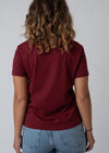 T-Shirt "Schlumpfine" - dunkelrot