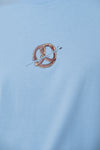 T-Shirt "Lucky Luke: Bierfässer" - hellblau