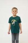 T-shirt "Lucky Luke: Laugh amoi" ​​- dark green (children's)