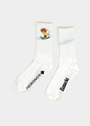 Sportsocken "Pumuckl Skirennen" - weiß