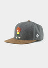 Cap "Grantig by nature" - dunkelgrau (Snapback), v2