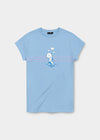 T-Shirt "Peanuts: I mog di" - hellblau